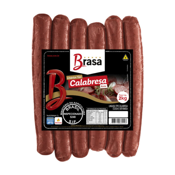 LINGUIÇA TIPO CALABRESA RETA 2kg