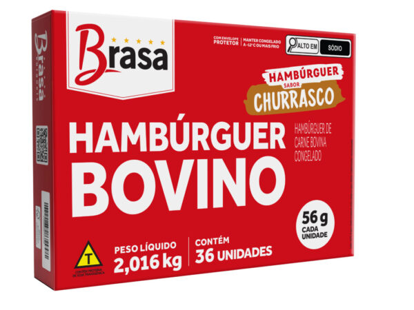 HAMBÚRGUER BOVINO SABOR CHURRASCO 56g